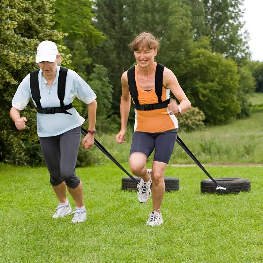 A Fitness Weight Belt, Resistance Bands, And Sled Harness Suitable for Strength, Speed, And Agility Training - Enhance Your Athletic Performance And Achieve Your Fitness Goals Faster.