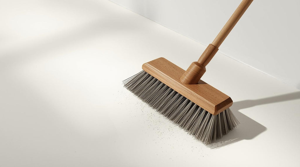 فرشاة أرضية سلكية شديدة التحمل بشعيرات معدنية - أداة تنظيف يدوية لإزالة الطحالب والحطام بكفاءة، هيكل حديدي قوي للأسطح المعدنية وتنظيف الحدائق، فرشاة تنظيف حدائق متينة، فرشاة تنظيف الحدائق،