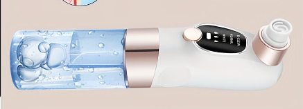 Appareil beauté USB rechargeable pour extraction points noirs, nettoie en douceur les pores, livré avec 5 embouts, unisexe et portable.