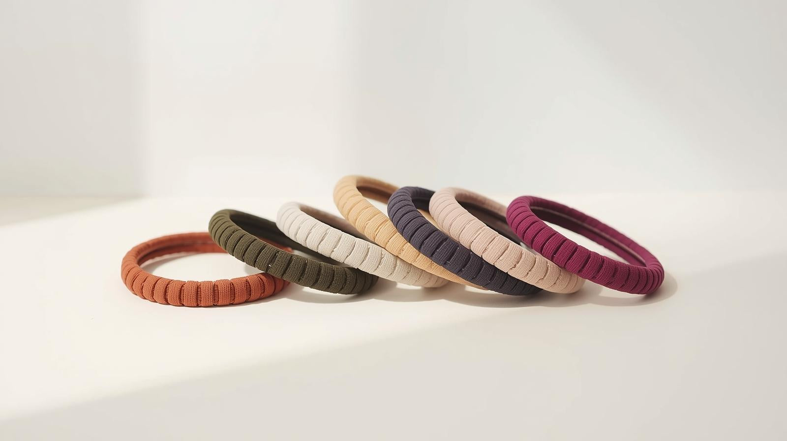 Lot de 100 élastiques cheveux bohème vintage, haute élasticité, sans couture, résistants, pour queue de cheval, couleurs variées.