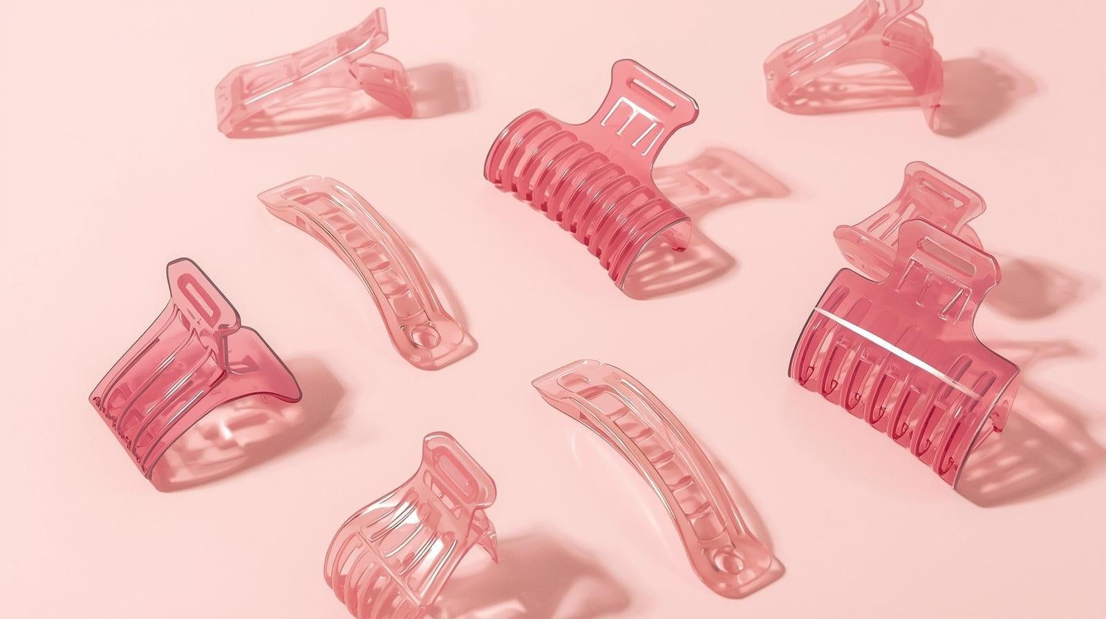 Lot de 12 bigoudis et pinces en plastique durable, adaptés cheveux mi-longs, outils coiffure manuels pour salon et usage personnel.