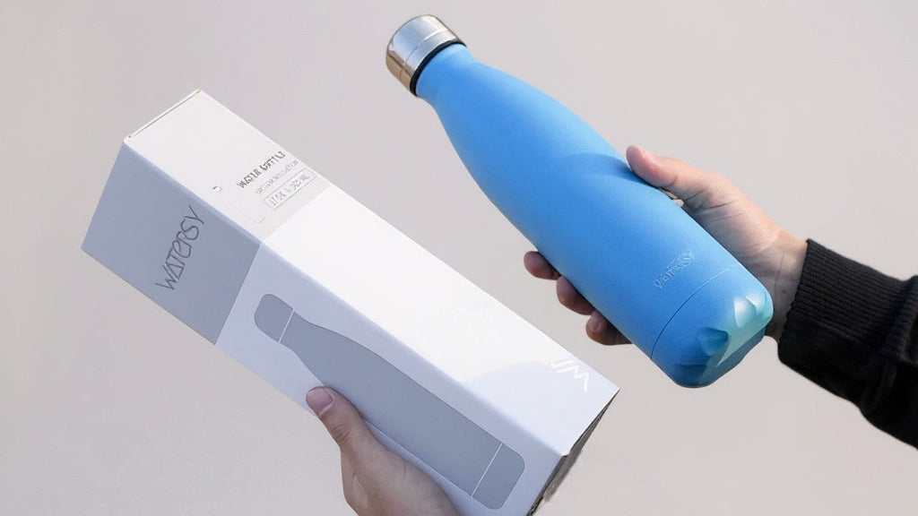 1pcs WATERSY Stainless Steel Water Bottle, 24 Hours Cold and 12 Hours Hot - Vacuum Sport Water Bottle - Perfect thermal flask, Insulated Bottles for Sports, Running, Cycling - 17oz/500ml