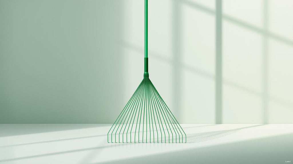 Heavy-Duty Stainless Steel Lawn Rake &amp; Leaf Scoop - Large Leaf-Catching Broom with Wide (65% More Coverage), Compatible with 40.13cm x 41.91cm Bags, No-Handle Design for Easy Leaf Removal - Ideal Gift for Gardeners &amp; Outdoor