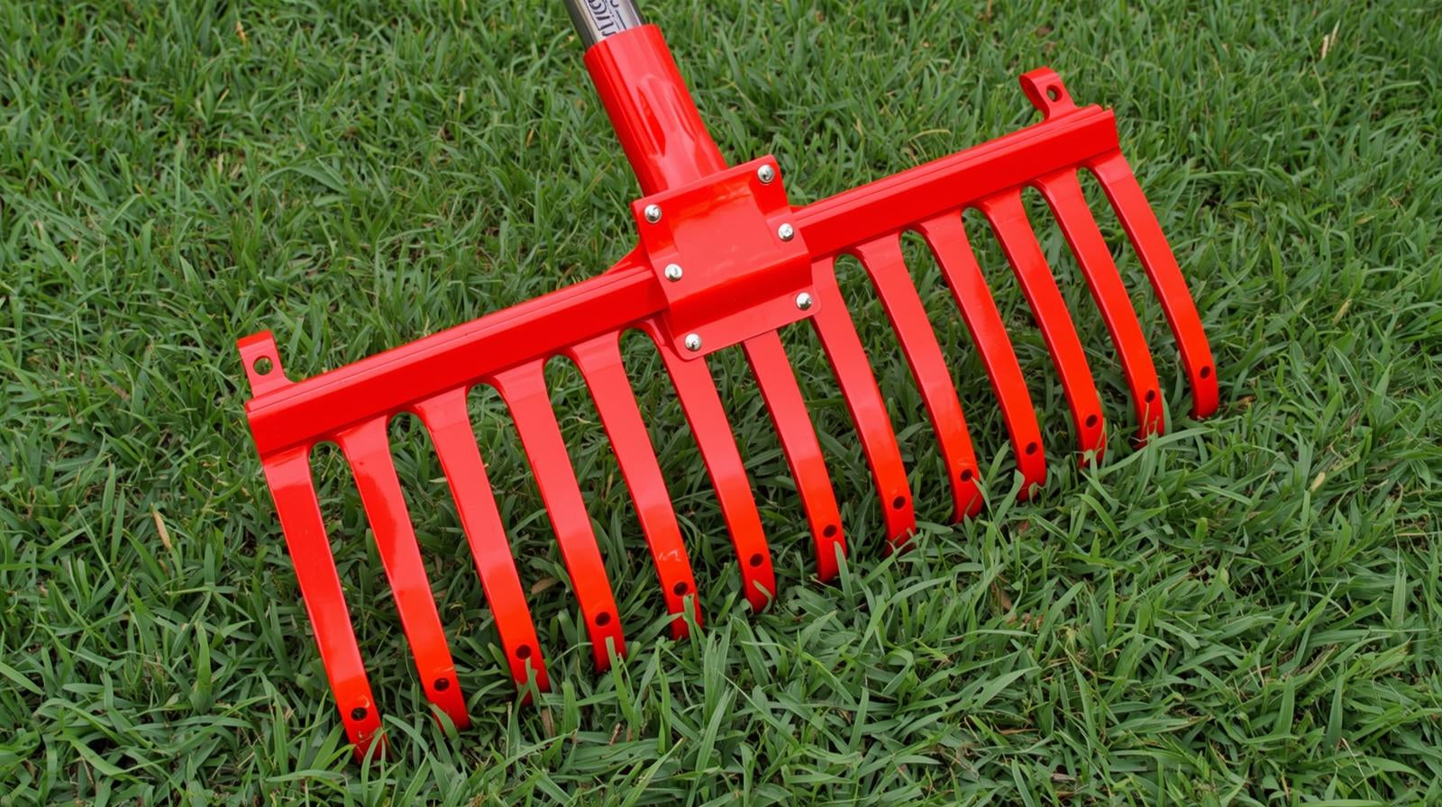 1pc Heavy-Duty Metal Garden Weeding &amp; Leaf Rake - Ergonomic Handle, Durable Metal Tines for Efficient Weed Removal, Ideal for Outdoor Lawn &amp; Garden Maintenance, Garden Weeding Tool, Sturdy Construction, Robust Tool Design