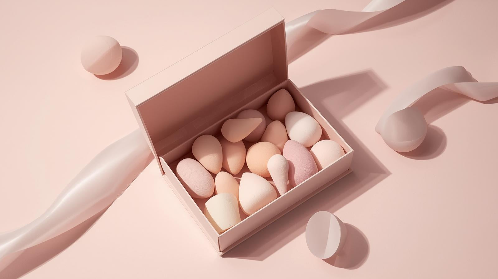 13Pcs Canned Makeup Sponge Duo, Beauty Sponges &amp; Powder Puffs, Super Soft Blender Makeup Sponge And Makeup Puff For Loose Powder Liquid - Gift Set