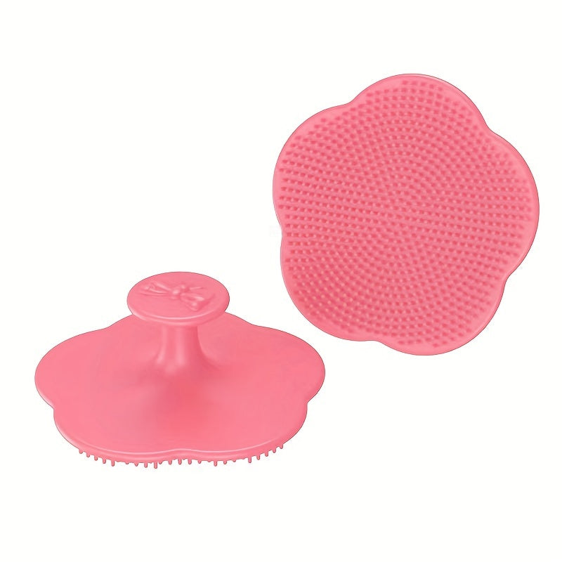 Peigne de massage en silicone doux, brosse bain et cheveux pour nouveau-nés, soin et développement, cadeau idéal pour fêtes.