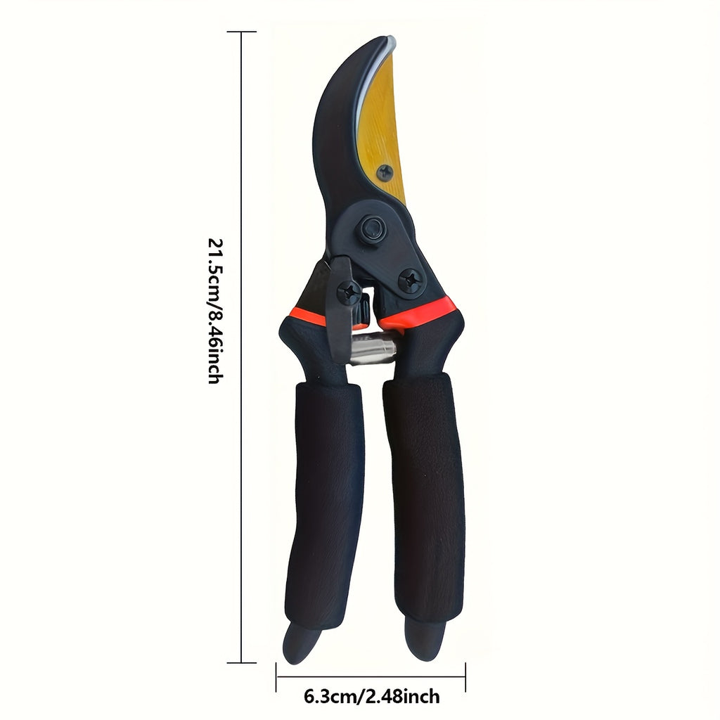 Heavy-Duty SK5 Steel Pruning Shears - Perfect for Gardening, Fruit Trees &amp; Thick Branches - Manual Hand Tool