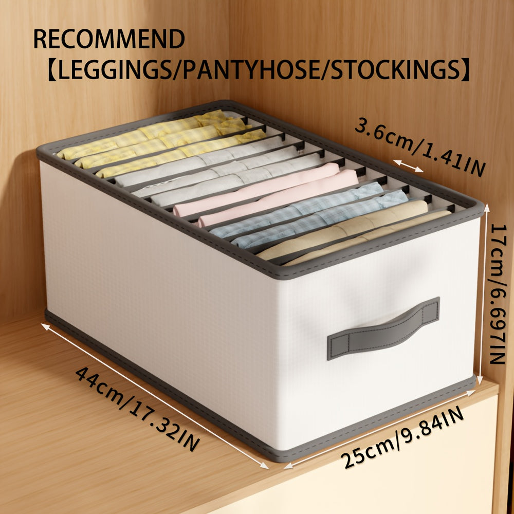 1/3pcs Foldable Drawer Storage Basket, Non-Woven Fabric, Pants Underwear Socks Bra Organizer Storage Box, Father'S Day Gift, Drawer Organizer | Multifunctional | Lightweight, Nylon Drawer Storage Bag with Handle, Divided Clot