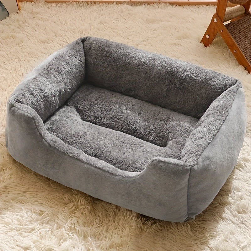 A Cozy Plush Pet Bed Suitable for Cats And Small Dogs, Available in Four Colors: Green, Gray, Brown, And Pink. This Cat Bed Is a Comfortable Pet Sofa That Requires No Assembly, Dog Bed, Cat Bed/cat Cushion/cat Cloud Sofa, Dog