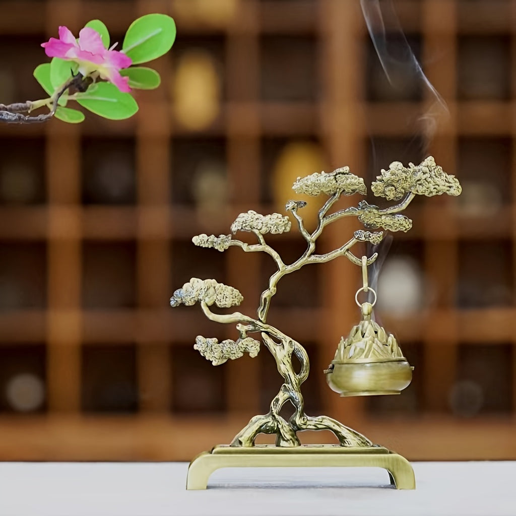 Porte-encens, accessoire décoratif permettant de maintenir et brûler encens en toute sécurité, adapté maison, méditation ou relaxation.