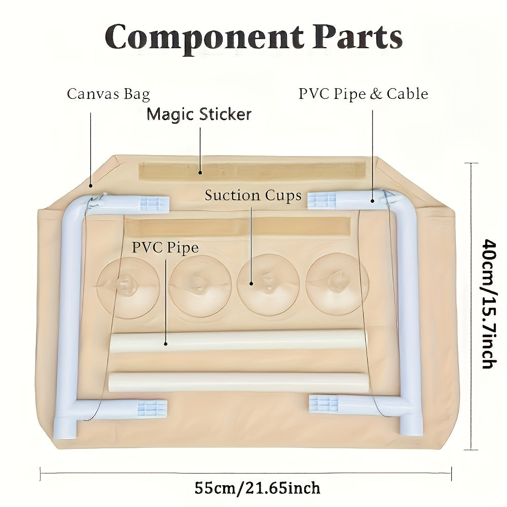 1pc Cozy Cat Window Perch - Hammock Bed for Cats, Durable PVC Material, Easy to Hang, Ideal for Sunbathing and Lounging, Provides Warmth and Comfort, Cat Hammock