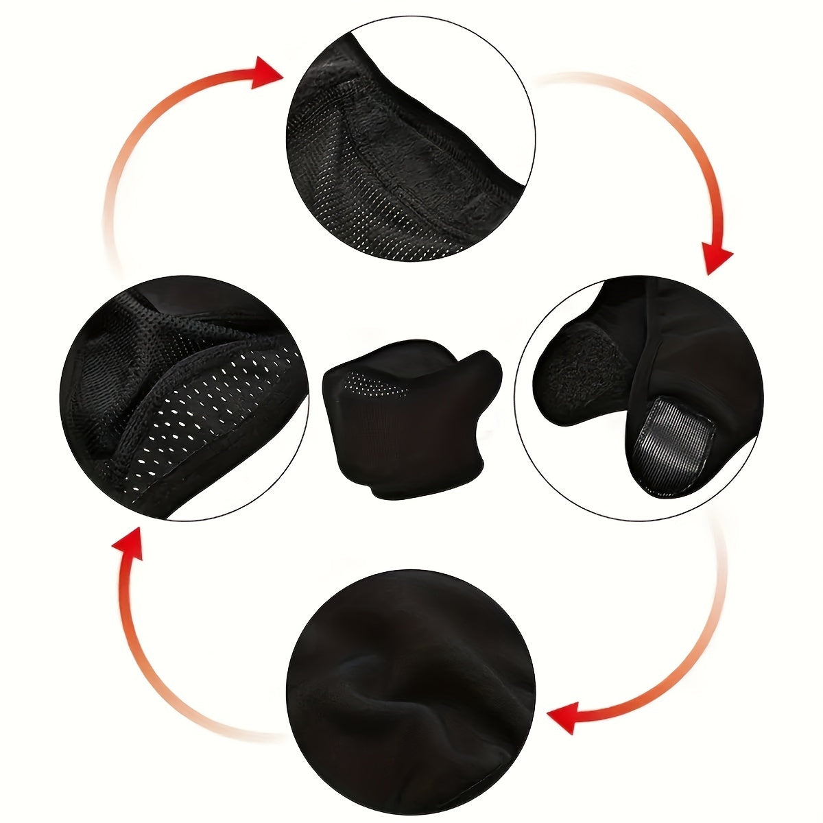 Masque d’hiver pour protection contre le vent et le froid, idéal pour moto, vélo, ski, randonnée et alpinisme, offrant confort et chaleur.