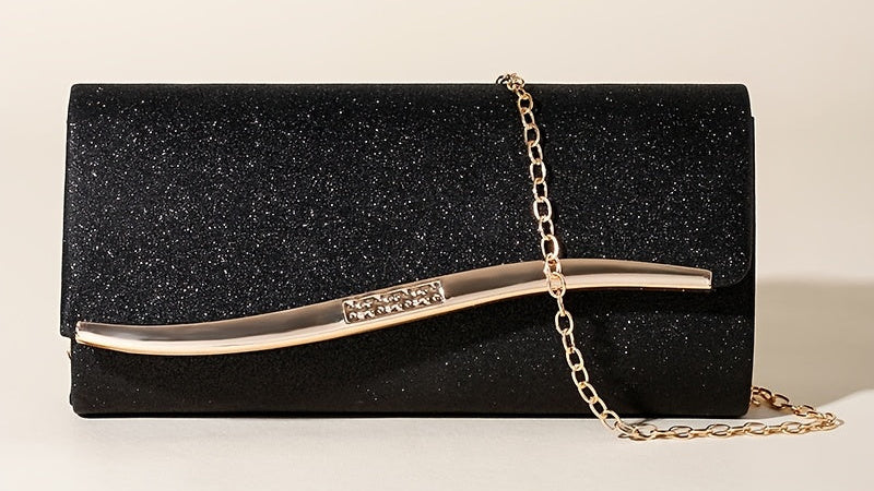 Sac soirée femme style européen, matière pailletée, bandoulière croisée, élégant pour mariage et occasions spéciales, cadeau idéal fête des mères.