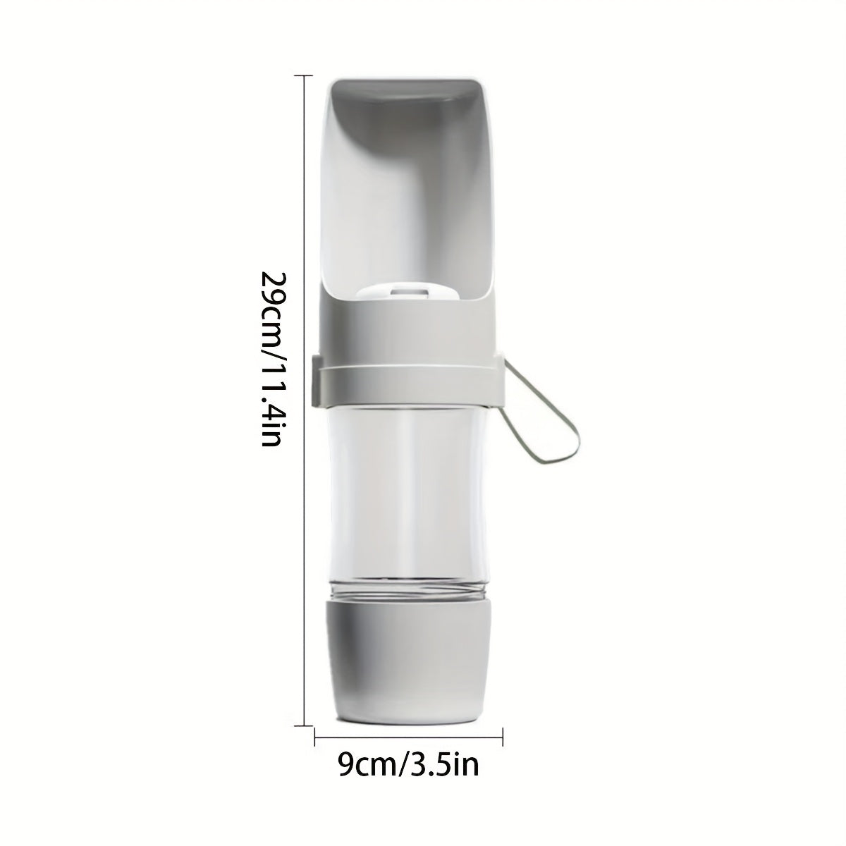 Portable Leak-Proof Dog Water Bottle - Durable Plastic Pet Hydration Dispenser with Ergonomic Handle &amp; Spill-Resistant Design for Outdoor Walks, Hiking, Travel - Available in Green, Orange, Pink, White, Pet Hydration Gear | E