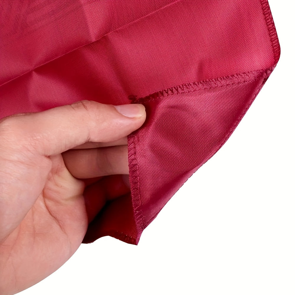 Tapis de prière musulman portable, boussole intégrée, design léger rouge, pratique pour voyage ou maison, cadeau traditionnel pour la prière.