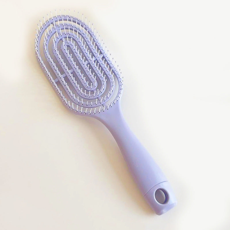 Brosse démêlante pour cheveux bouclés et lisses, adaptée cheveux secs ou mouillés, convient à tous types de cheveux.