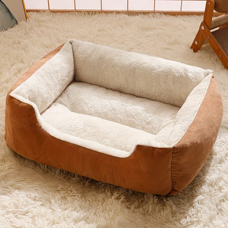 A Cozy Plush Pet Bed Suitable for Cats And Small Dogs, Available in Four Colors: Green, Gray, Brown, And Pink. This Cat Bed Is a Comfortable Pet Sofa That Requires No Assembly, Dog Bed, Cat Bed/cat Cushion/cat Cloud Sofa, Dog