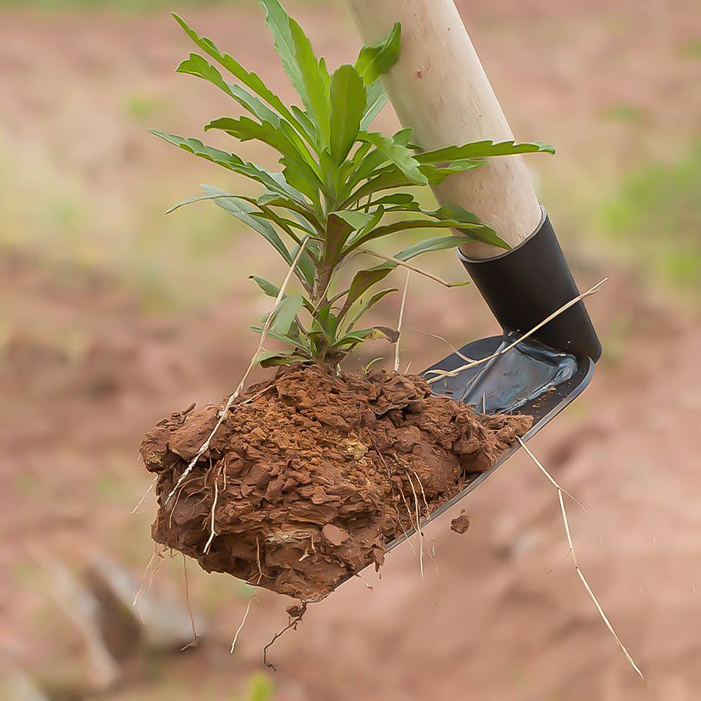 Mini-houe en acier au manganèse, poignée antidérapante ergonomique pour ameublir la terre et désherber, outil polyvalent adapté légumes, fleurs et jardin.