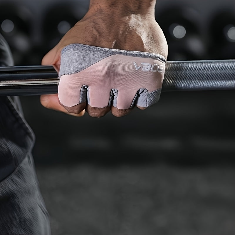 2pcs Unisex Half-Finger Fitness Gloves | Men And Women Four-finger Gloves, Non-slip Breathable Design with Quick-Dry Moisture-Wicking Fabric, Pull on Closure, Woven, Super Fiber Skin Material by