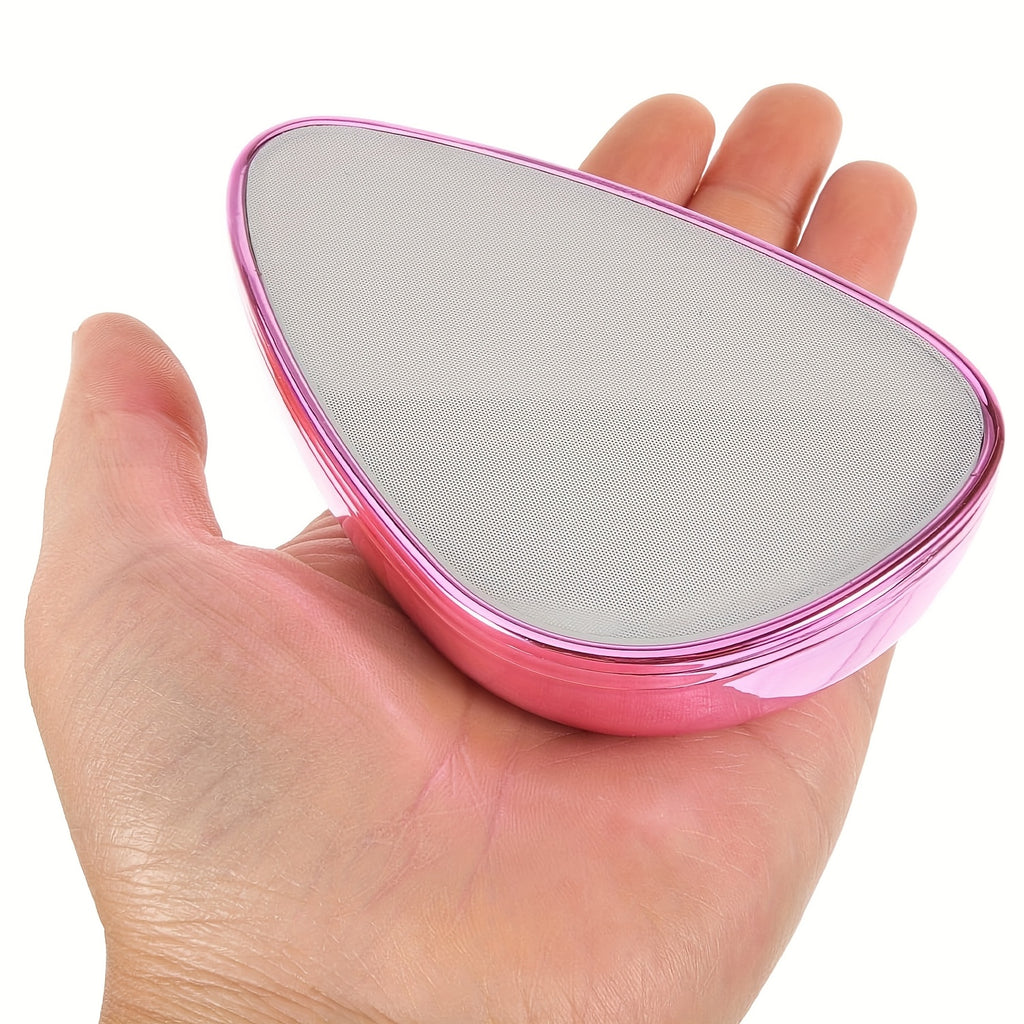 Épilateur portable indolore, design ergonomique, retire efficacement poils jambes, bras et dos, outil lisse et pratique pour femmes et hommes.