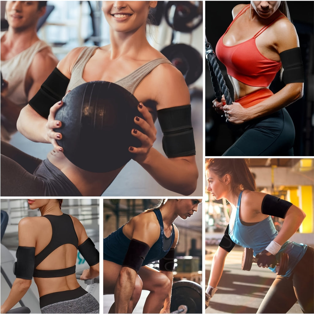 Manchons de compression sauna pour les bras Affinent les bras, augmentent la sudation durant l’exercice, tissu absorbant pour un entraînement confortable et efficace.