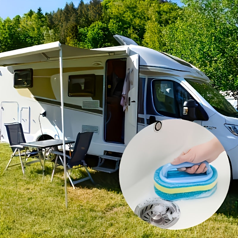 Éponge magique polyvalente pour cuisine et salle de bain, nettoie verre, murs, toilettes et céramique, adaptée usage intérieur et extérieur, jardin et piscine.