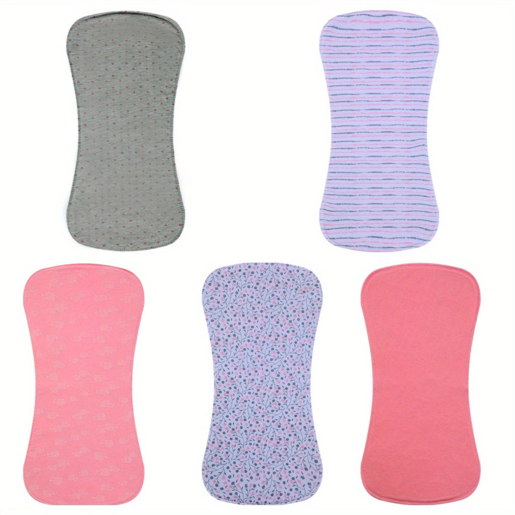 Lot de 5 langes en coton, extra absorbants et doux, pour bébés garçons et filles.