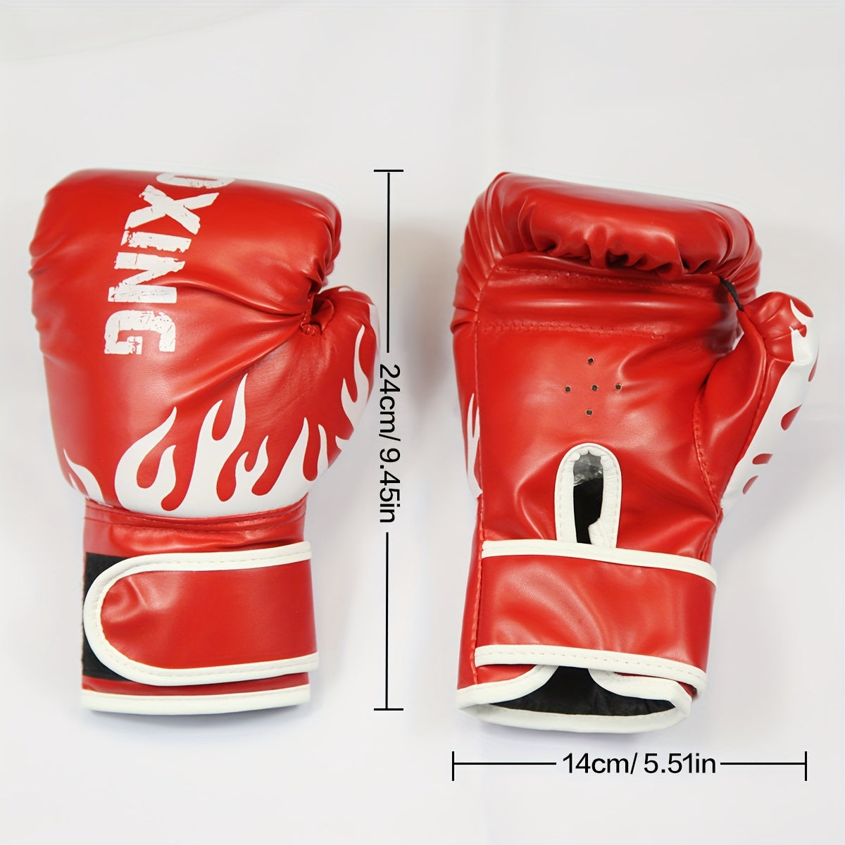 Paire de gants de boxe jeunesse 6 oz avec rembourrage en mousse épaisse, adaptés à l’entraînement amateur et professionnel.