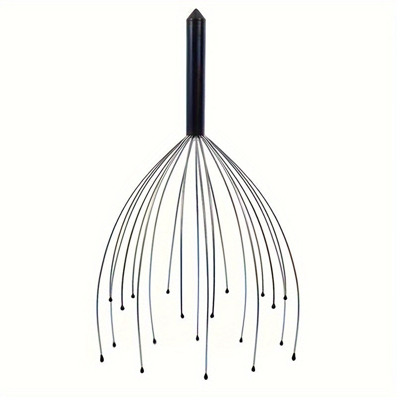 20-Finger Handheld Scalp Massager – Ergonomic Head Scratcher with Soft Cushioned Tips, Durable &amp; Washable for Deep Relaxation, Stress, and Comfortable Scalp Care, Ideal for Men and Women