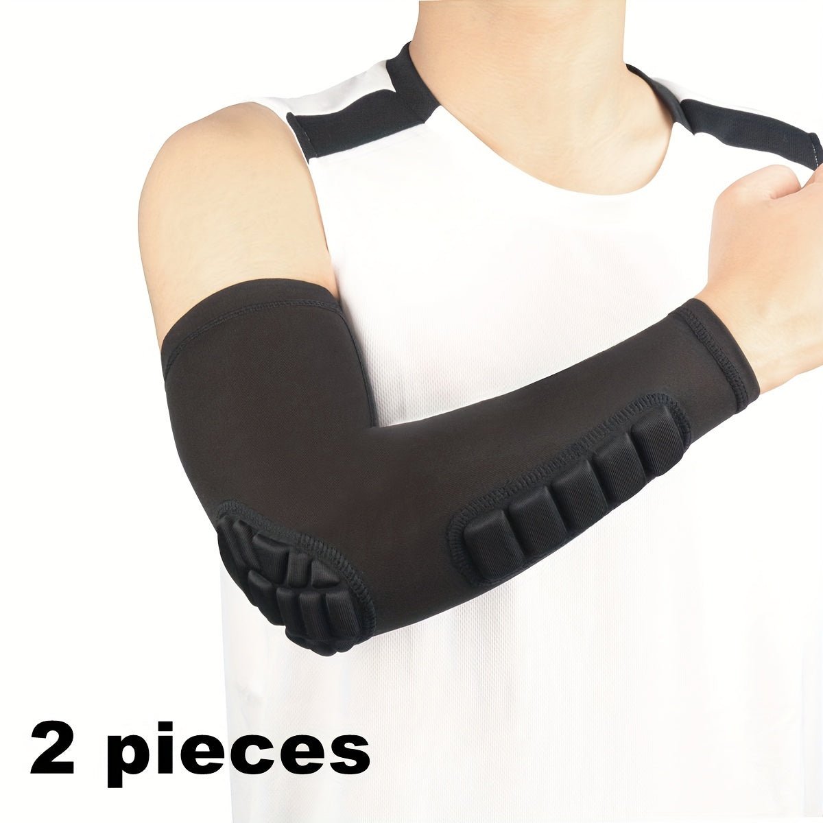 1pc/2pcs Men's Slim-Fit Arm Sleeves - Breathable Comfort Design for All-Day Wear