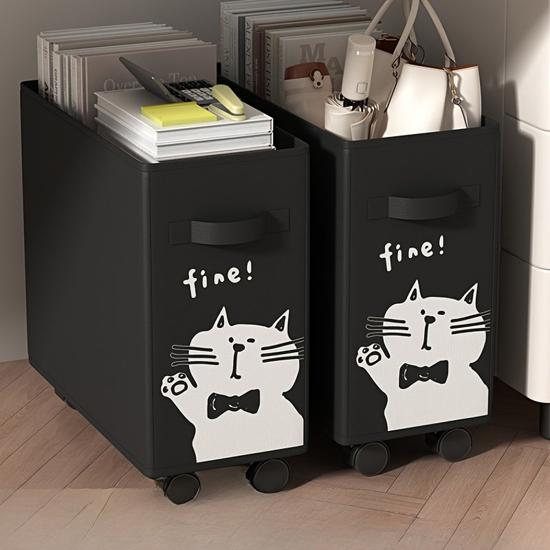 Chariot de rangement mobile sous bureau, idéal pour organiser le bureau, pratique et parfait comme cadeau pour toutes occasions.