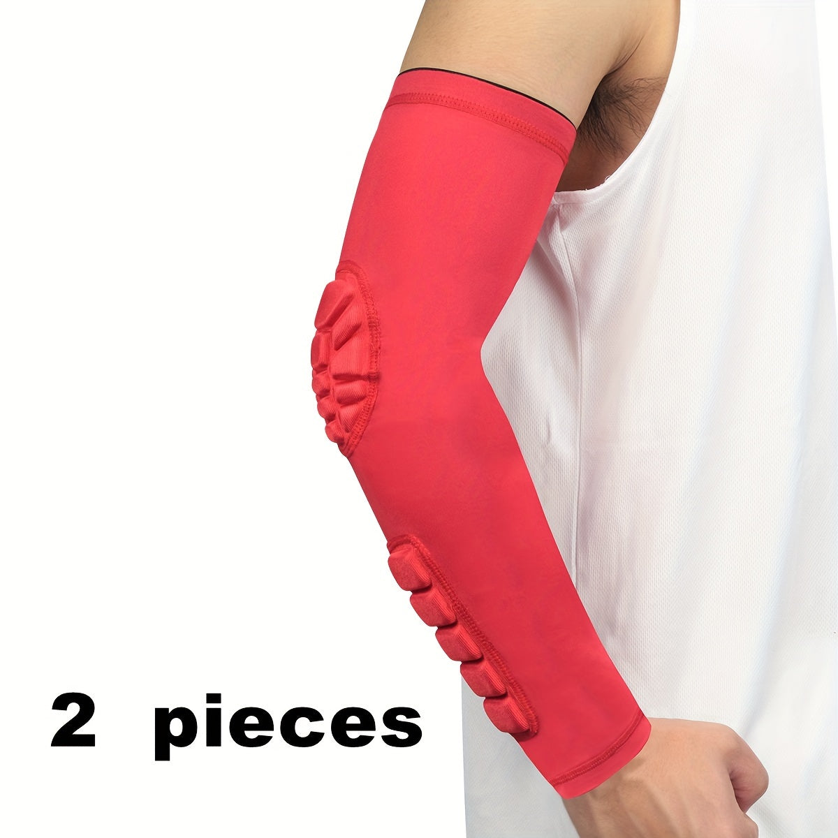 1pc/2pcs Men's Slim-Fit Arm Sleeves - Breathable Comfort Design for All-Day Wear