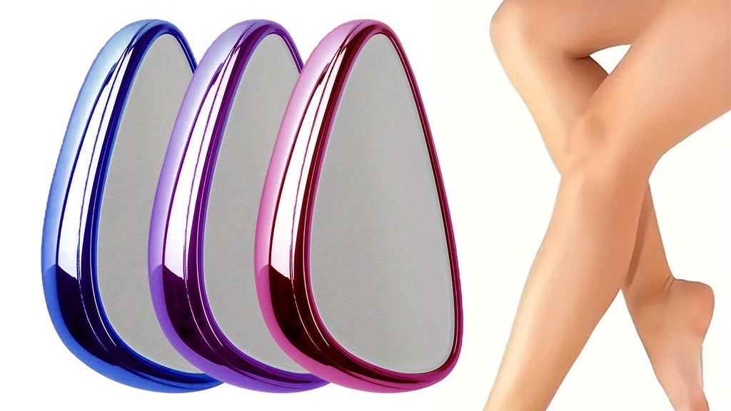 Épilateur portable indolore, design ergonomique, retire efficacement poils jambes, bras et dos, outil lisse et pratique pour femmes et hommes.