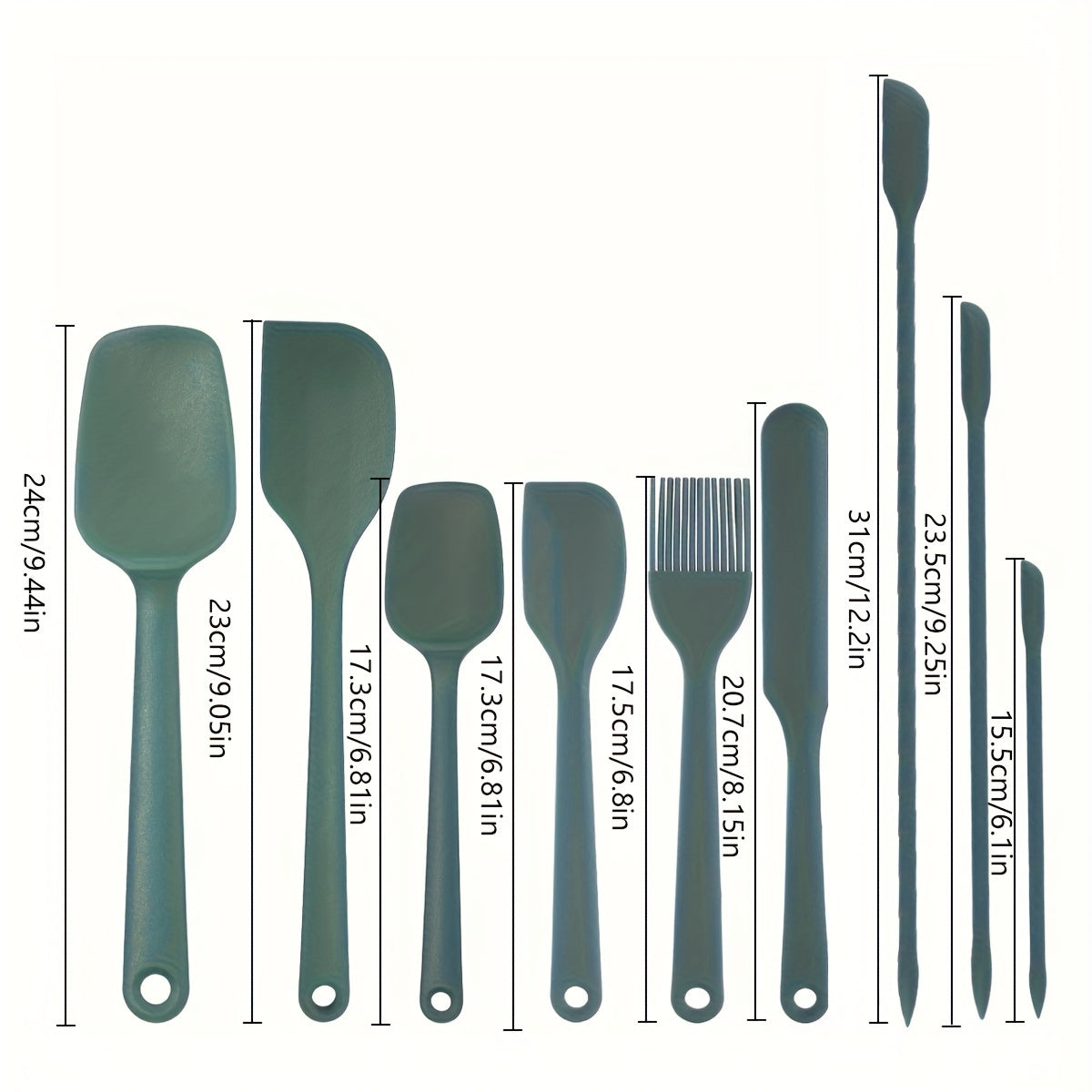 Silicone Baking Set with BBQ Brush, Cream Scraper, and Honey Spatula - Dishwasher Safe, Heat-Resistant Kitchen Tools for Grilling, Baking, and Holiday Cooking (Christmas, Halloween, Easter, Thanksgiving), Baking Essentials|Fri