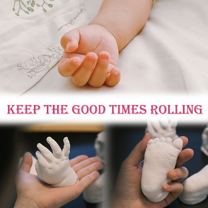 Kit de moulage de main 3D, DIY pour couples, amis ou famille, avec poudre, papiers abrasifs et accessoires, cadeau créatif parfait.