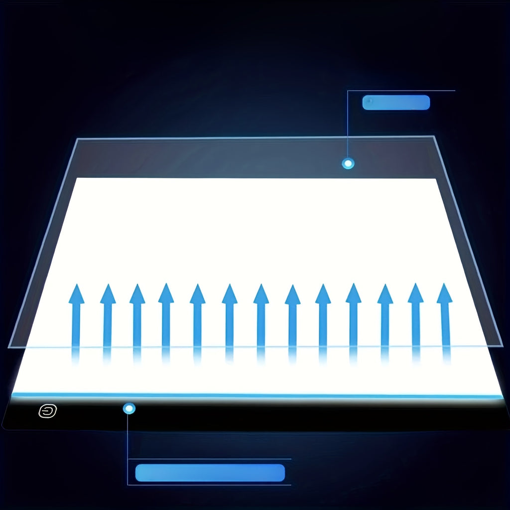 Tablette lumineuse LED A5/A4 pour enfants, 3 niveaux de luminosité, idéale pour dessiner et apprendre, cadeau éducatif pour fêtes.