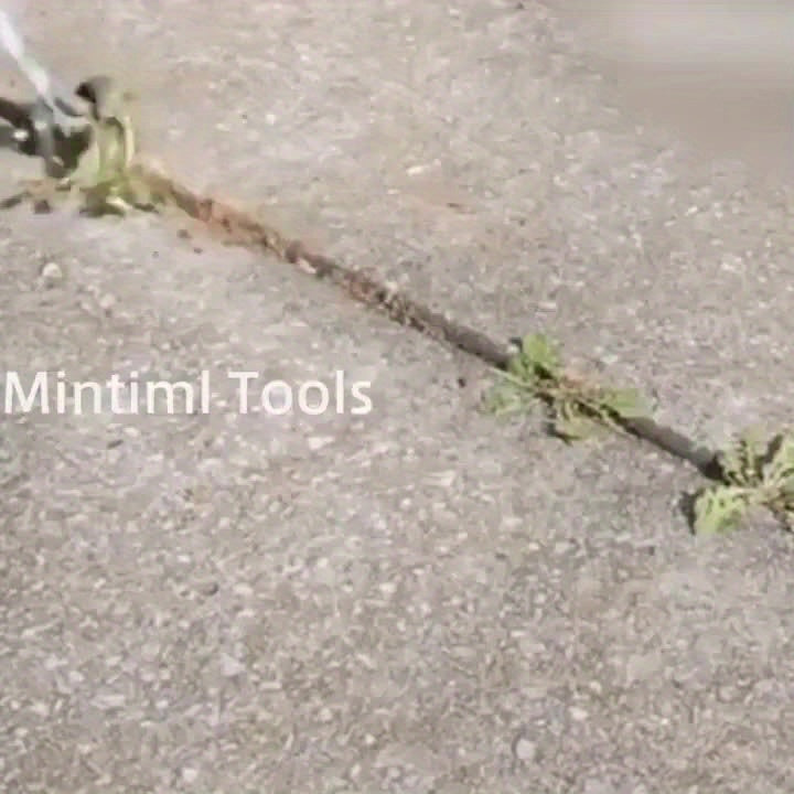 Heavy-Duty Metal Garden Herbicide Roller - Adjustable Handle &amp; Rotating Wheel for Efficient Weeding on Lawns, Stairs, and More | Multi-Functional Crevice Tool for Weeding Machines and Lawn Care Equipment, Sturdy Structure wit