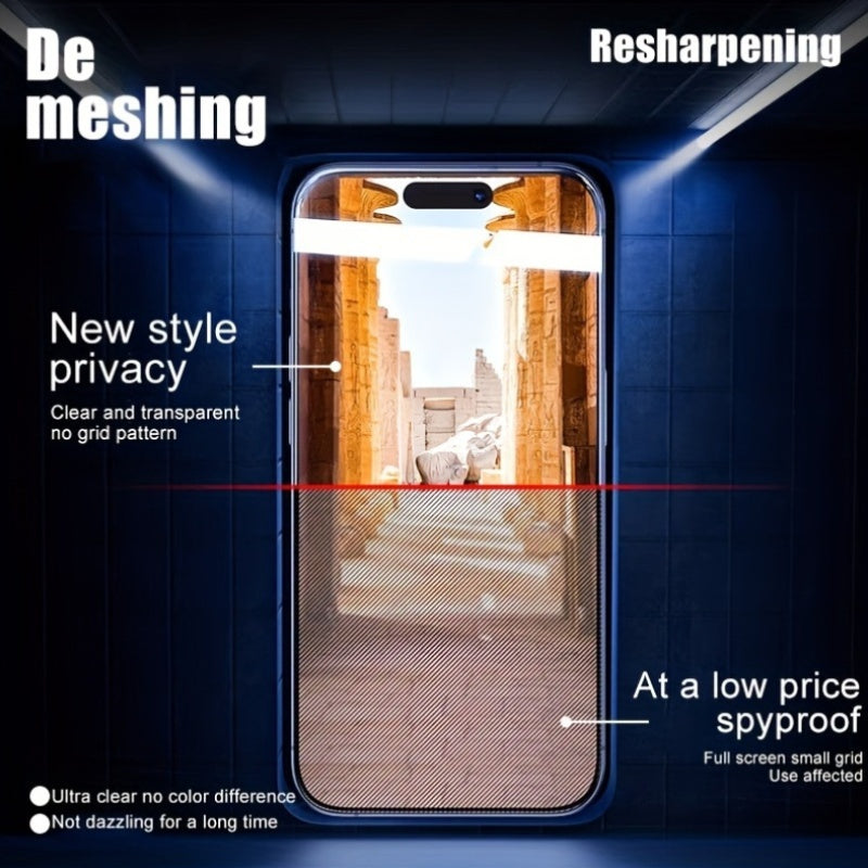 5 Anti-Peep And Dust-Free Cabin Tempered Glass Screen Protectors for Iphone 17/17 Pro/17 Air/17 Pro Max/16/16 Pro Full-Screen Full Coverage 16 Plus/16 Pro Max Anti-Peep Tempered Glass Screen Protectors 15/15 Pro/15 Plus Mobil