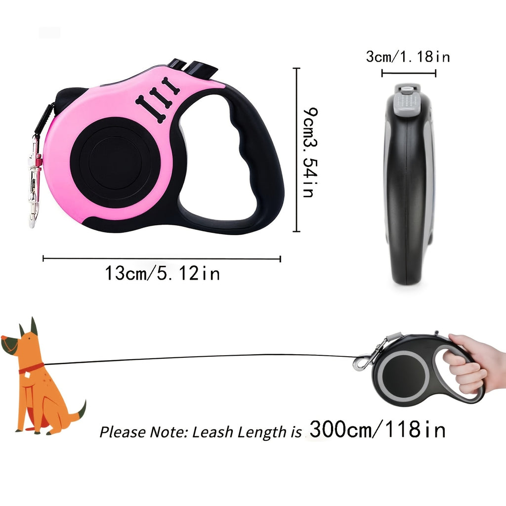 3pcs Set, Double Switch Retractable Pet Leash and Harness, Soft Nylon Mesh Vest for Cats & Small Dogs, Easy Control & Comfortable Safety, Hand Wash Only