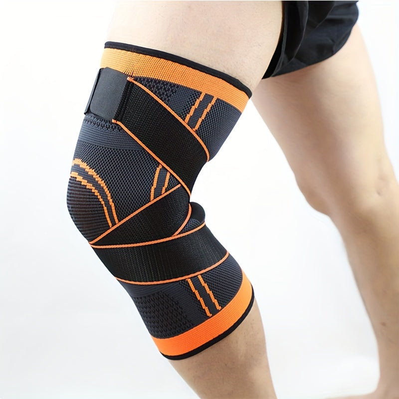1pc Breathable Compression Knee Brace for Sports, Gym, Hiking, And Joint Support - High Elastic Knee Pad Protector for Fitness