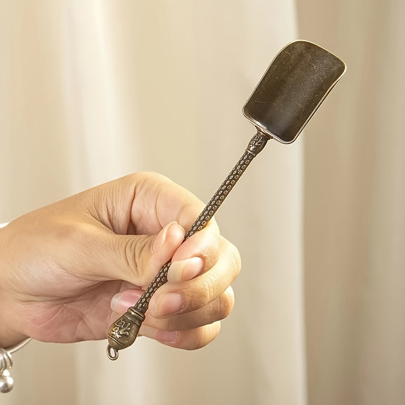 Lot de 2 ou 3 cuillères à thé vintage en métal, décor rétro, idéal Noël et fêtes, sans électricité ni plumes.