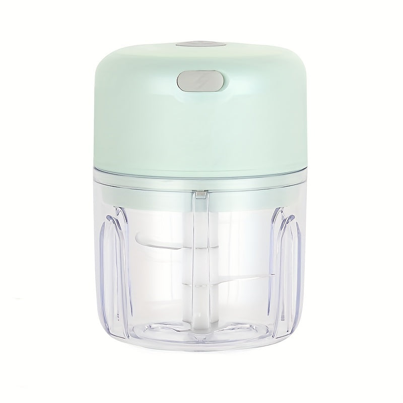 8.45oz Mini Rechargeable Garlic Chopper Meat Grinder, Durable And Sturdy, Ideal For Crushing Garlic, Peppers, Onions, Minced Meat, Nuts And More!