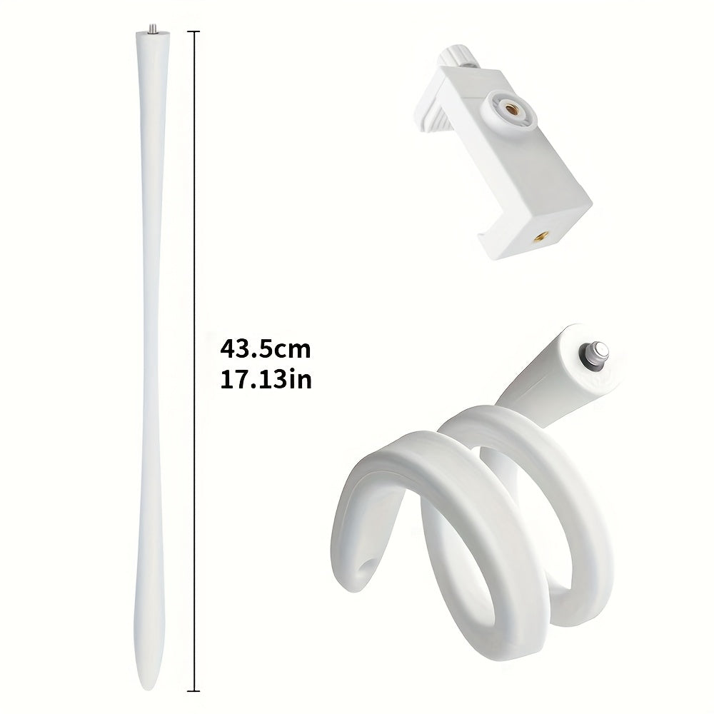 Support de caméra flexible réglable, compatible babyphones et caméras d’intérieur, installation sans perçage, design simple en ABS.