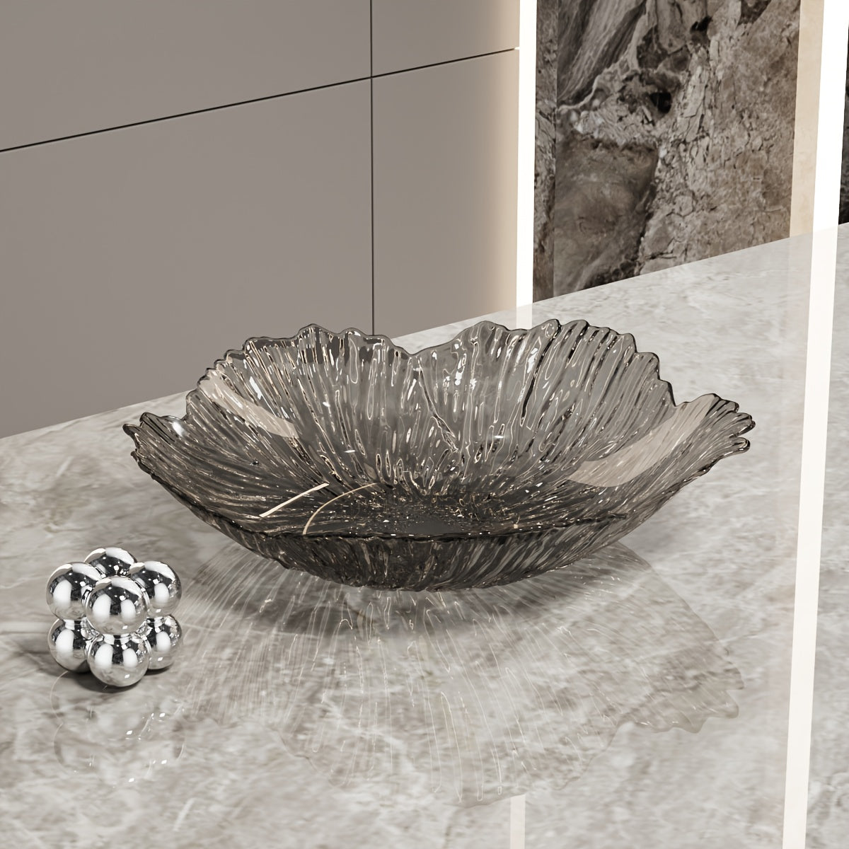 Assiette saladier pétales : style nordique, créatif, pour fruits, légumes et salades. Idéale cuisine, restaurant et repas festifs à domicile.