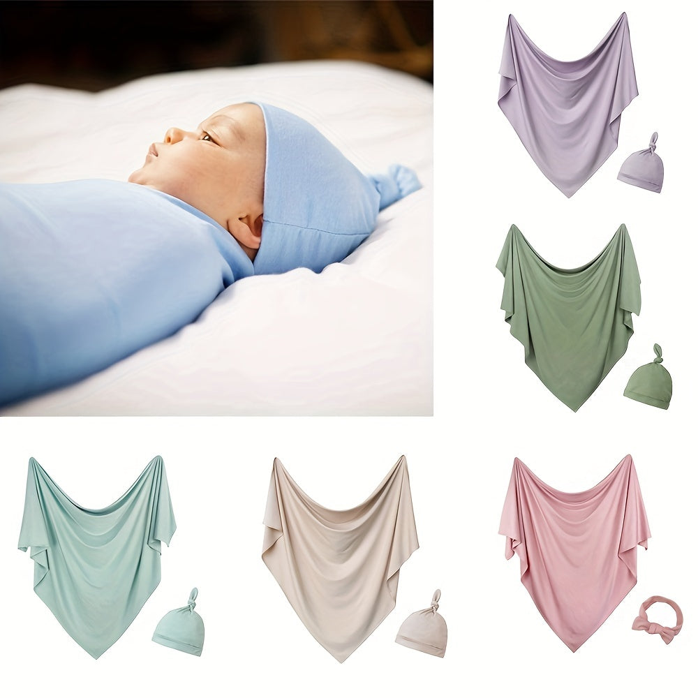 Ensemble couverture emmaillotage et bonnet pour nouveau-né, unisexe, idéal pour Halloween, Noël et premières sorties.