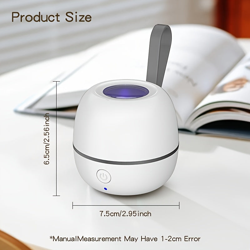 MOMMED Portable USB Rechargeable Pacifier Cleaner - Multi-Purpose UV Sanitizer for Pacifier Parts, Headphones, Earrings &amp; More, Compact Design with Blue Light Indicator, Easy to Clean, Travel-Friendly, USB Rechargeable Cleane