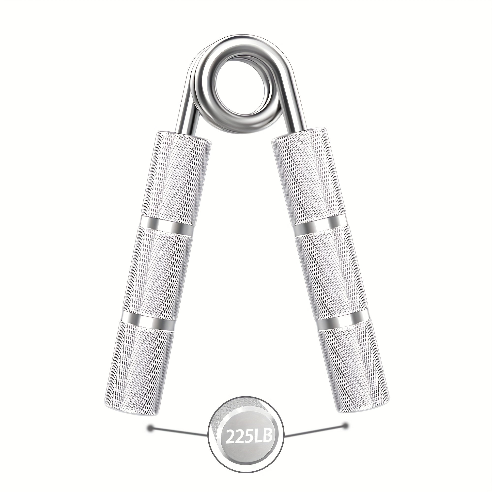 Gripper métallique main 22,68‑158,76 kg, entraîne poignets et avant-bras, renforcement préhension et muscles de la main.