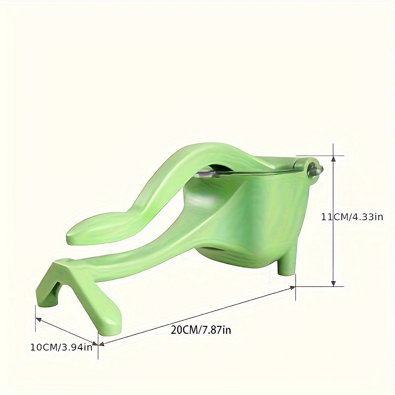Presse-agrumes manuel multifonction, compact et portable, extraction de jus sans électricité, pour fruits et citrons, en plastique durable.