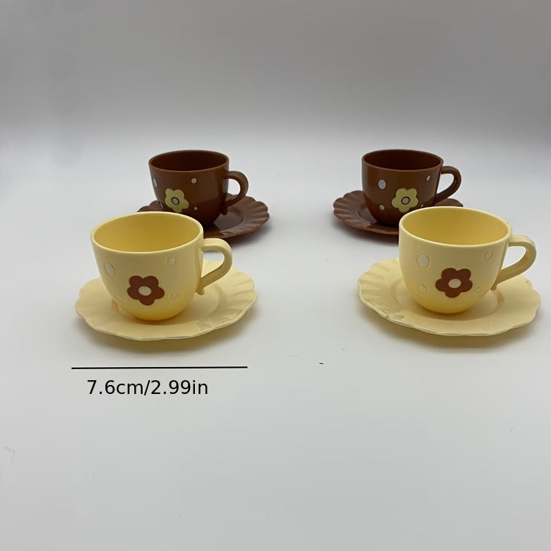 Service à thé de luxe pour ados, incluant théière, biscuits et aliments réalistes, cadeau idéal pour garçons et filles.