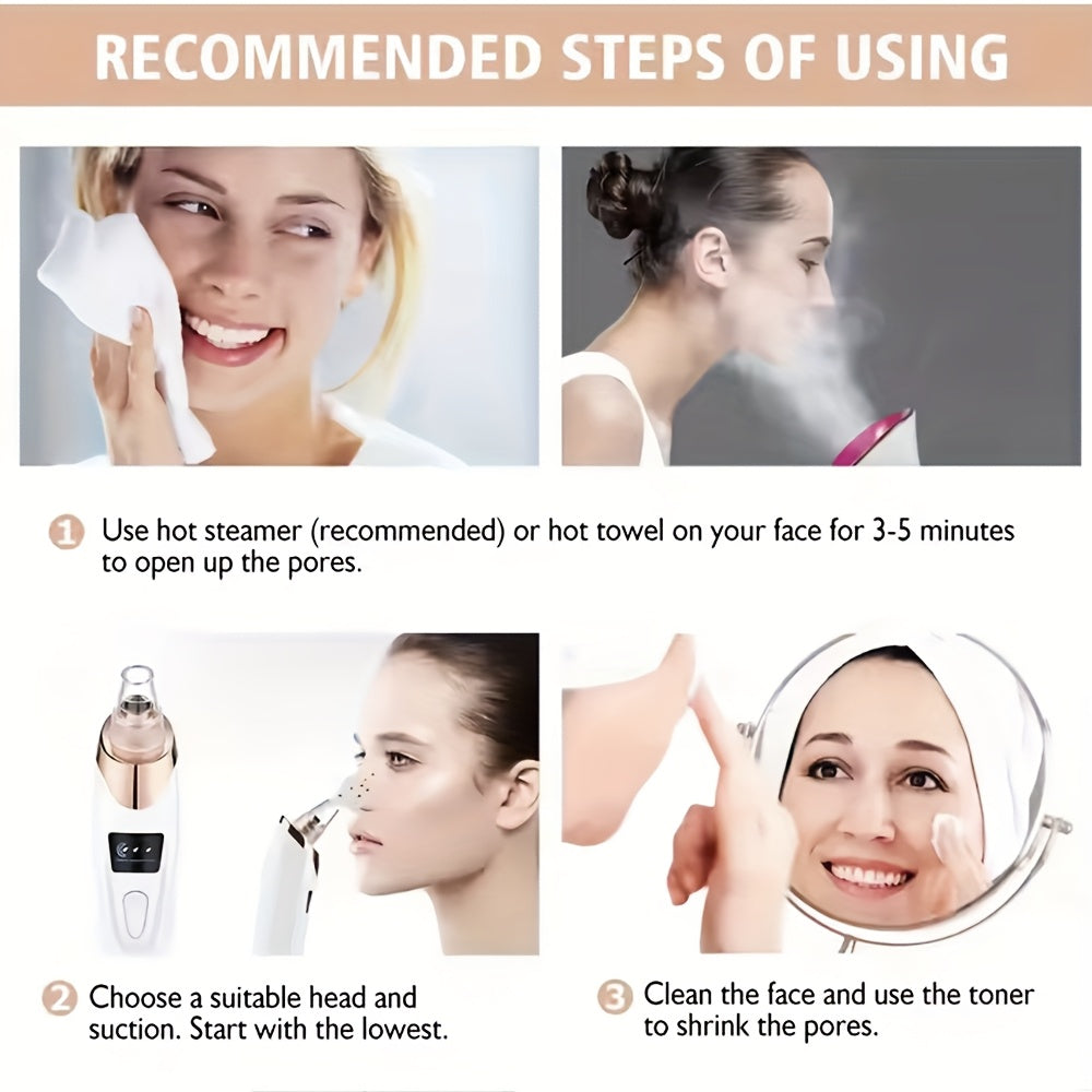 Appareil beauté facial portable, nouvelle version, exfoliation douce et élimination des cellules mortes, outil essentiel pour soins à domicile.